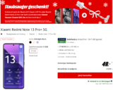 MediaMarkt Tarifwelt: Xiaomi Redmi Note 13 Pro+ 5G + Xiaomi Vacuum Cleaner G20 lite + freenet Telefonica Allnet Flat 17 GB 5G für 9,99 € / Monat + 93,94 € einmalig