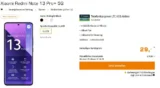 Saturn Tarifwelt: Xiaomi Redmi Note 13 Pro+ 5G + freenet Telefonica green LTE 6GB für 9,99 € / Monat + einmalig 73,94 €
