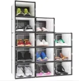 YITAHOME Schuhboxen 12er Set (stapelbar) für 20,38 € inkl. Prime-Versand (statt 69,00 €)