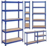 Yaheetech 5-stufiges Lagerregal mit verstellbaren Böden (75x30x153cm)