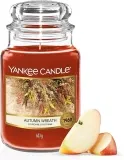 Yankee Candle Duftkerze im Glas Autumn Wreath (groß – 150h) für 19,99 € inkl. Prime-Versand (statt 27,99 €)