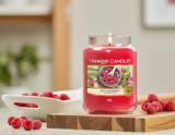 Yankee Candle Duftkerze im Glas (groß) | Red Raspberry | Brenndauer bis zu 150 Stunden