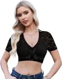 ZEAGOO Damen Dirndl Bluse (2 Farben, Gr. XS bis 3XL) für 4,66 € inkl. Prime-Versand (statt 8,49 €)