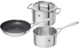 ZWILLING Topf-Set Vitality (alle Herdarten inkl. Induktion, beinhaltet 1x Kochtopf + Deckel, 1x Stieltopf, 1x Bratpfanne) für 80,37 € inkl. Versand (statt 99,95 €)