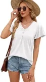 Zeagoo Damen Sommer Kurzarm Shirt (5 Farben, Gr. S Bis Xxl) Für 4,99 € Inkl. Prime-Versand (Statt 0,99 €)