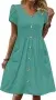 Zeagoo Elegantes Damen Sommerkleid mit V-Ausschnitt (7 Farben, Gr. S bis XL) für 14,99 € inkl. Prime-Versand (statt 29,99 €)