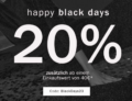 Zero Black Days: 20 % Rabatt auf alles (40 € MBW)