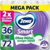 Zewa Smart Toilettenpapier ohne Hülse 36 Rollen (9 x 4 x 300 Blatt)