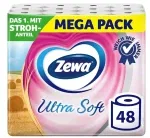 Zewa ultra soft Toilettenpapier extra weiches WC-Papier 4-lagig 48 Rollen (3 x 16 Rollen)