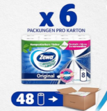 Zewa Wisch&Weg Original Mega Pack, 6 Packungen , 48 Stück ab 23€ (Personalisiert)