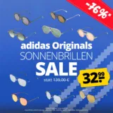 adidas Originals Unisex Sonnenbrille (diverse Farben) + Gratis UEFA Euro 2024 Fußball für 36,94 € inkl. Versand