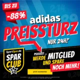 Sportspar adidas Preissturz: Zahlreiche Artikel von adidas mit bis zu 88 % Rabatt (auf UVP)