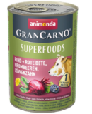 animonda Gran Carno adult Superfoods Hundefutter, Rind + Rote Bete, Brombeeren, Löwenzahn, 6 x 400 g ab 7,50 € inkl. Prime-Versand (statt 15,68 €)