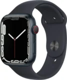 Apple Watch Series 7 (schwarz, GPS + Cellular 45mm) für 380,10 € inkl. Versand