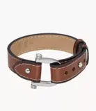 Fossil Heritage D-Link Lederarmband in Mittelbraun für 21,45 € inkl. Versand statt 50,90 €