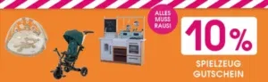 Babymarkt: 10 % Extra-Rabatt auf Spielzeug