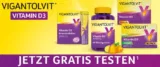 Gratis Testen: Vigantolvit [Brausetabletten, Weichgummi, Vegan]