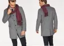 Bruno Banani Wollmantel in grau + Gratis Schal für die ersten 500 Bestellungen [Gr. 44 bis 58] für 57,95€ inkl. Versand statt 110,49€