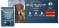 by Amazon Alleinfuttermittel für ausgewachsene Hunde, Fleischauswahl in Sauce, 4.8kg (48 Packungen mit 100g) ab 8,63 € inkl. Prime Versand (statt 14,00€)