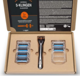 by Amazon Herrenrasierer mit 5 fach Klinge, Mehrfarbig, Rasiermesser & 6 Klingen