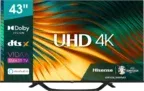 Hisense 43A66H LED-Fernseher (4K, 43 Zoll, Dolby Vision) für 248,99 € (statt 272,14 €)