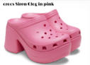 crocs Siren Clog in pink (Gr. 41-42 bis 48-49) für 44,99 € inkl. Versand