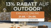 DEPOT: 13 % Rabatt auf die Kategorie Outdoor (50 € MBW) z.B. Outdoor-Couchtisch mit Glasplatte für 78,29 € inkl. Versand