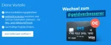 DKB-Cash: Kostenloses Girokonto mit DKB-VISA-Card (kein monatlicher Mindesteingang notwendig)