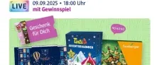 Gratis dmBio Schokoriegel bei der dmLIVE Adventskalender-Show am 09.09.25