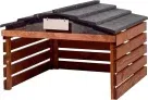 dobar® Mähroboter Garage aus Holz mit abnehmbarem Dach 785 x 74 x 525 cm – BraunSchwarz für 51,84 € inkl. Versand (statt 64,99 €)