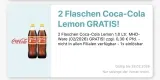 Gratis: 2 Flaschen Coca Cola Lemon (je 1 Liter) in der Logo App