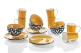 Ernesto Porzellan Geschirr Set, 18-teilig, mit Mustern für 30,94 € inkl. Versand (statt 60 €)