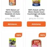 Gratis Hundesnack & Katzensnack mit der Müller App sichern