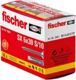 fischer 70021 Spreizdübel SX 6 x 30 S (50 Nylondübeln und passenden Schrauben) für 7,69 € inkl. Prime-Versand (statt 12,12 €)