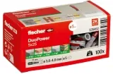 fischer DuoPower 5 x 25 Universaldübel (100 Stück) für 3,77 € inkl. Prime-Versand (statt 6,46 €)