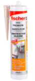 fischer Premium-Bausilikon, geruchsarmes Silikon, wetterfeste Dichtmasse für Innen & Außen für 6,88 € inkl. Prime Versand (statt 12,00 €)