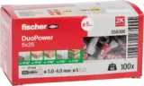 100er Pack fischer Duopower 5 x 25 Universaldübel für 3,68 € inkl. Prime-Versand