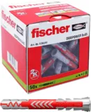 fischer DuoPower-FH Dübel 50 Stück (8×65), Gray, Ohne Schraube für 8,76 € inkl. Prime-Versand