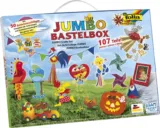 Folia Jumbo Bastelkoffer (mit 107 Teilen, riesige Auswahl an Bastelmaterialien) – für 7,99 € [Prime] statt 11,58 €