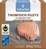 followfish MSC Thunfisch Filets im eigenen Saft (3*185g)