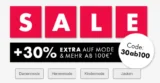 GALERIA: 30 % Extra-Rabatt auf Mode (100 € MBW)