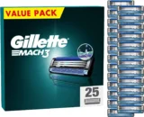 25 Gillette Mach3 Rasierklingen für 37,64 € (1,50€ pro Klinge) inkl. Prime-Versand