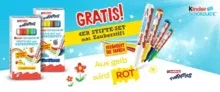 2 Kinder Schokolade Aktionspackungen kaufen & 4er Stifte-Set mit Zauberstift gratis erhalten