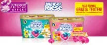 Gratis testen: Weißer Riese Trio-Caps Waschmittel  (100% Cashback)