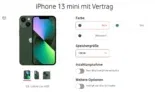 iPhone 13 mini + Vodafone GigaMobil S mit GigaKombi 24 GB Datenflat für 53,49 € / Monat + 1 € einmalig