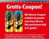 Getränke Hoffmann 🍻 Gratis zwei Dosen „Herren“ Bier