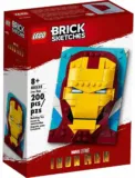 LEGO Brick Sketches: Iron Man (40535) – für 20,49 € inkl. Versand statt 27,80 €