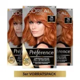 3er Pack L’Oréal Paris Préférence (3 x 213 g) Kupferblond oder Naturbraun ab 7,29 € (Prime) statt 20,85 €