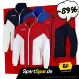 macron Trainingsjacke für Herren (4 Farben, Gr. 3XS bis 3XL) für 6,66 € zzgl. 3,95 € Versand