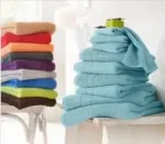 10-tlg. Handtuch Set „Inga“ feiner Bordüre in grau (100% Baumwolle)